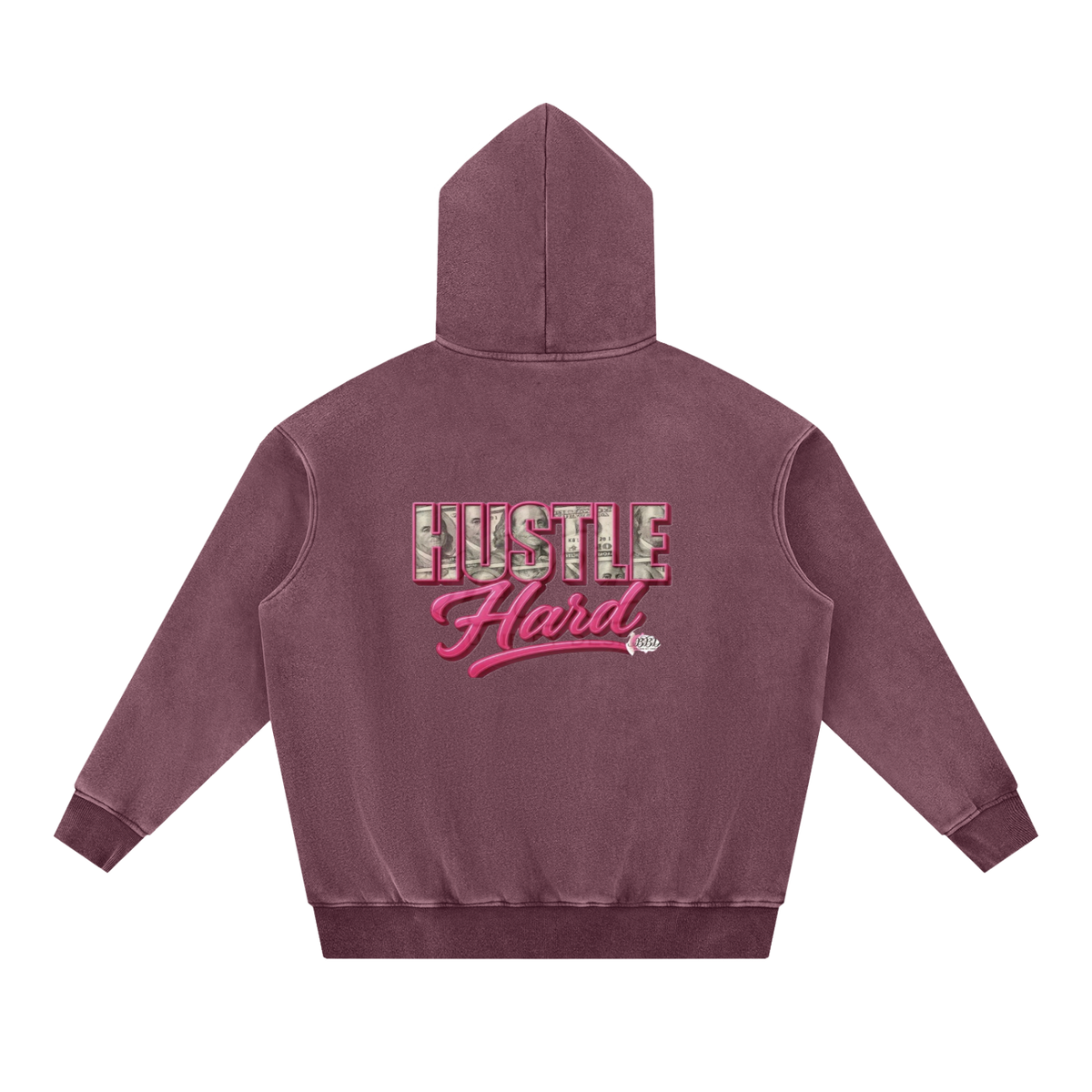 Snow Wash Fleece Oversize Hoodie