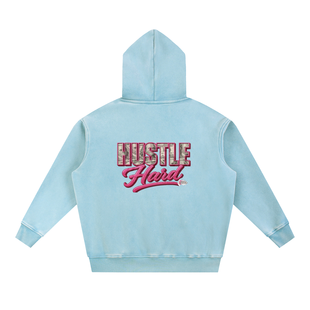 Snow Wash Fleece Oversize Hoodie