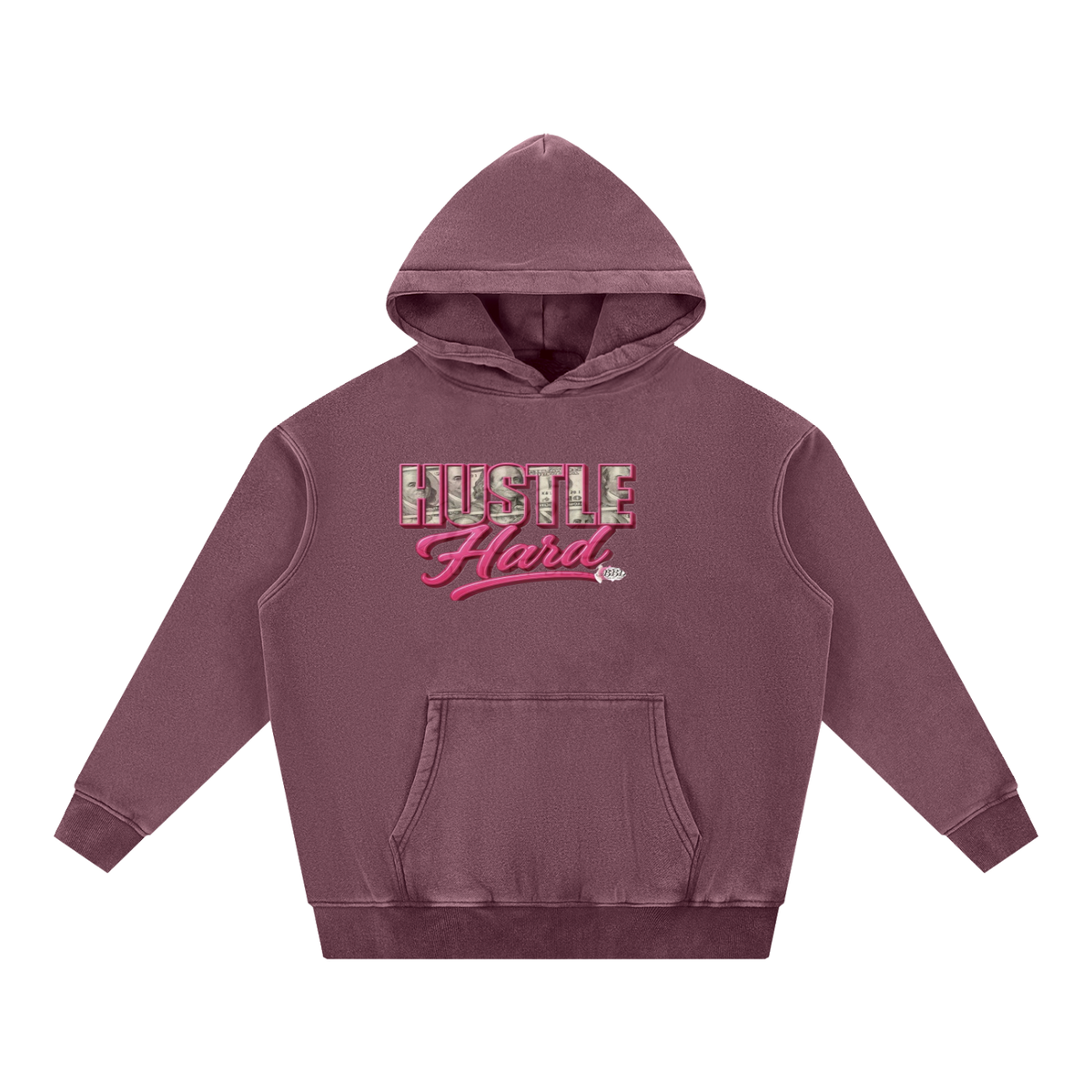 Snow Wash Fleece Oversize Hoodie