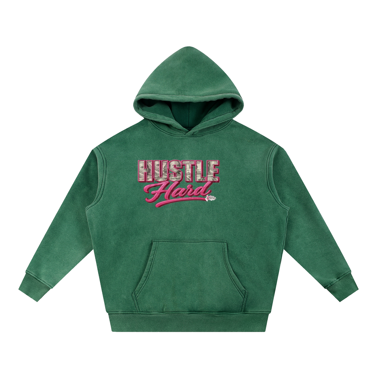 Snow Wash Fleece Oversize Hoodie