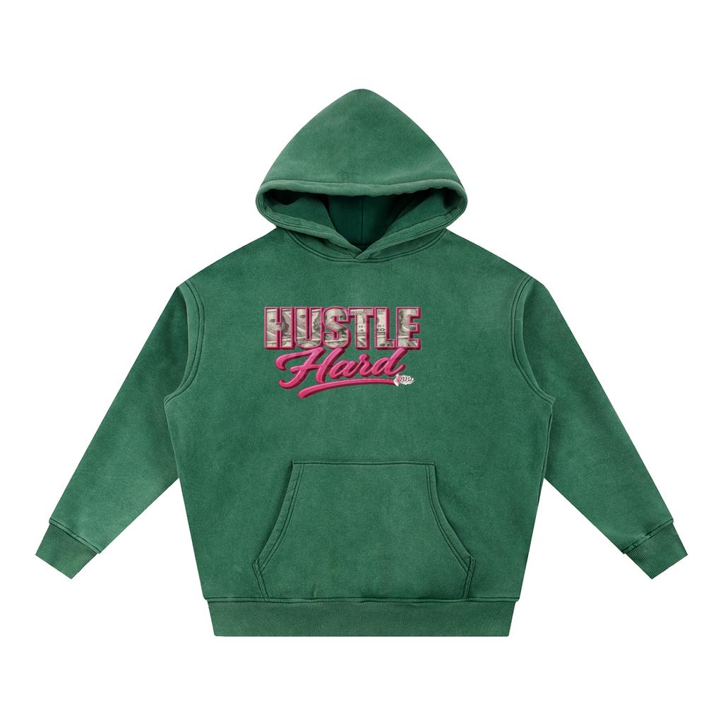Snow Wash Fleece Oversize Hoodie