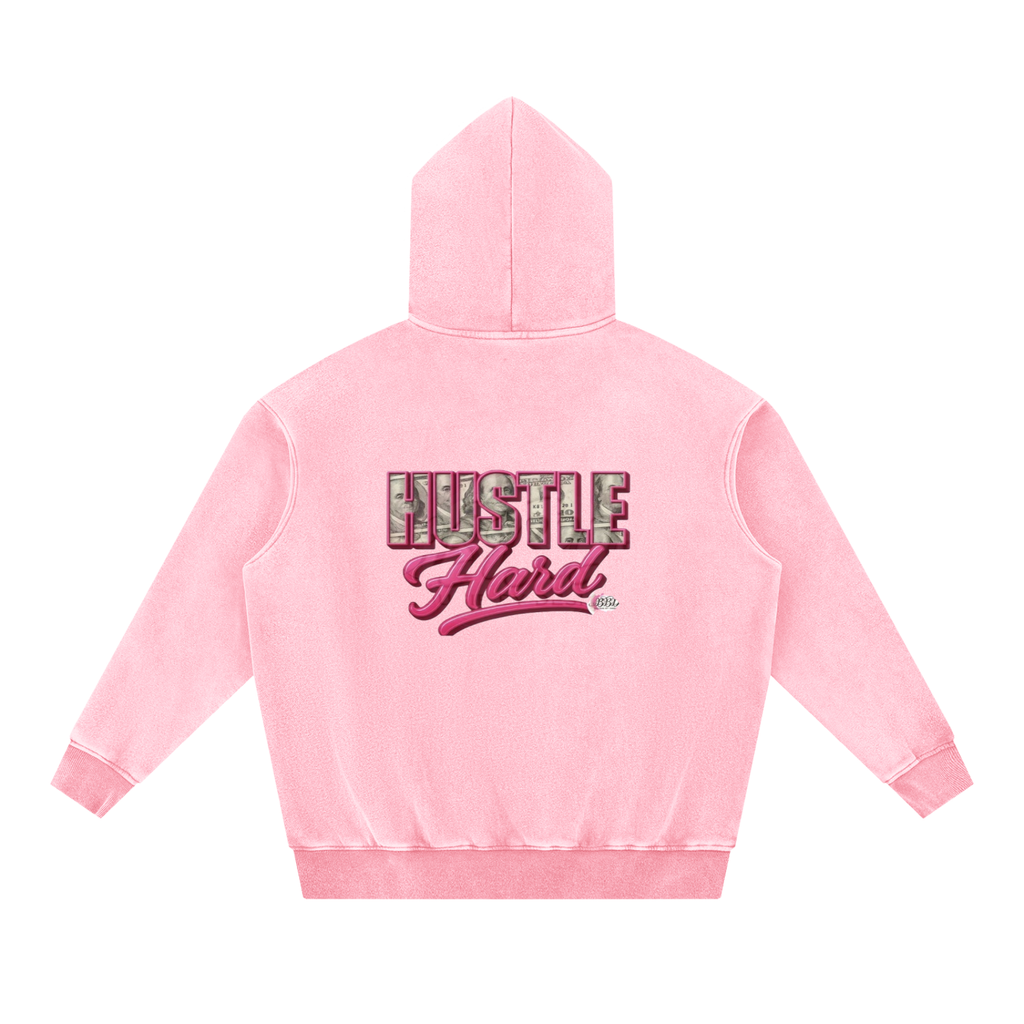 Snow Wash Fleece Oversize Hoodie