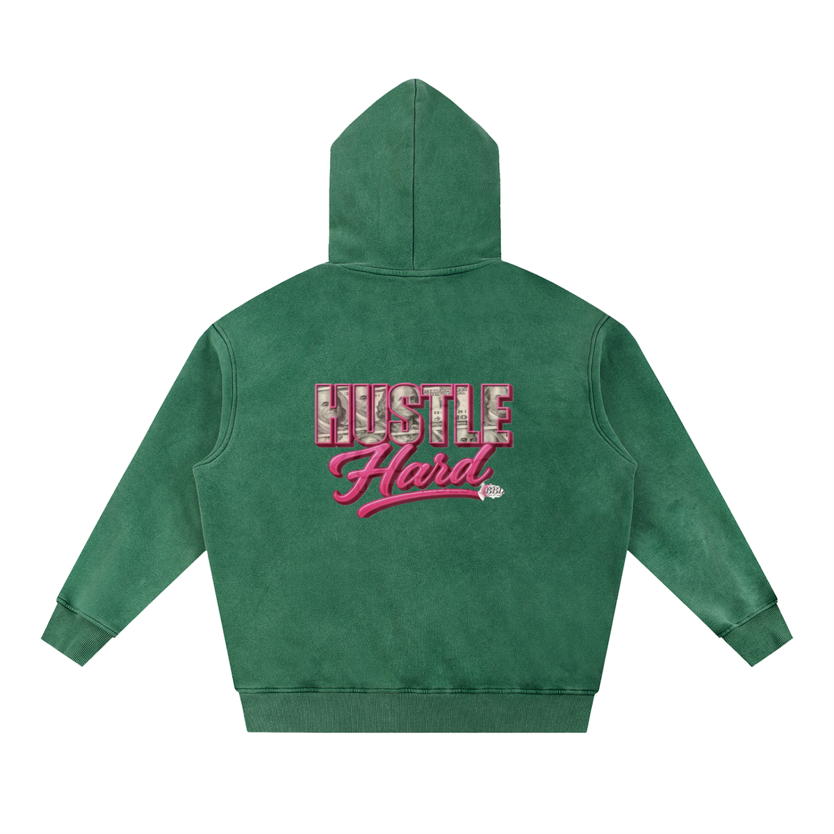 Snow Wash Fleece Oversize Hoodie