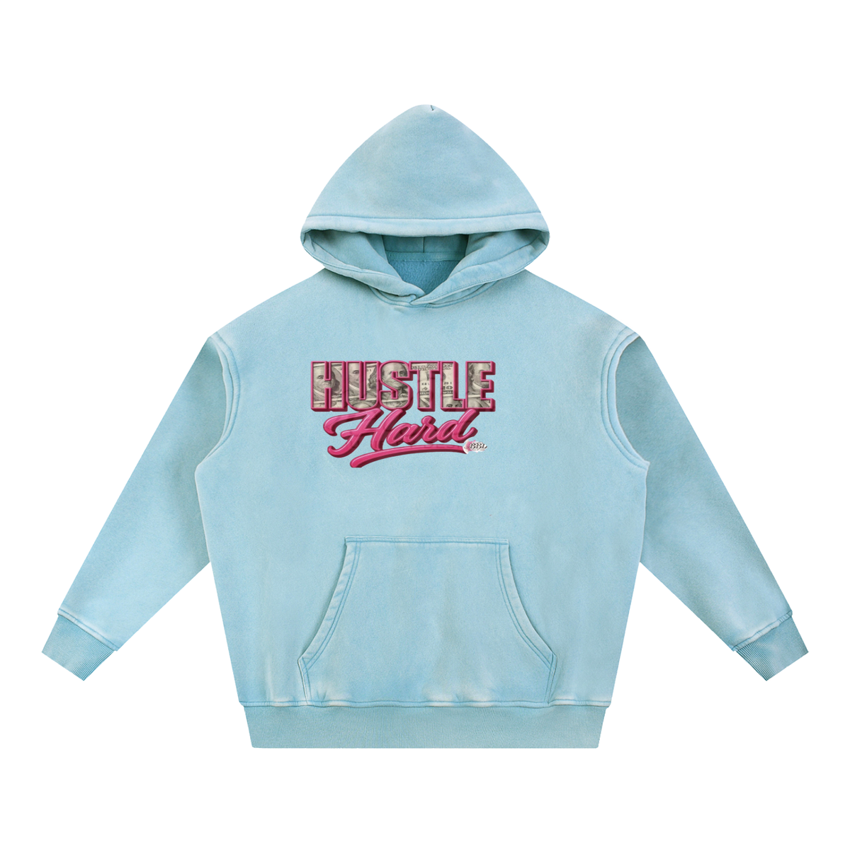 Snow Wash Fleece Oversize Hoodie