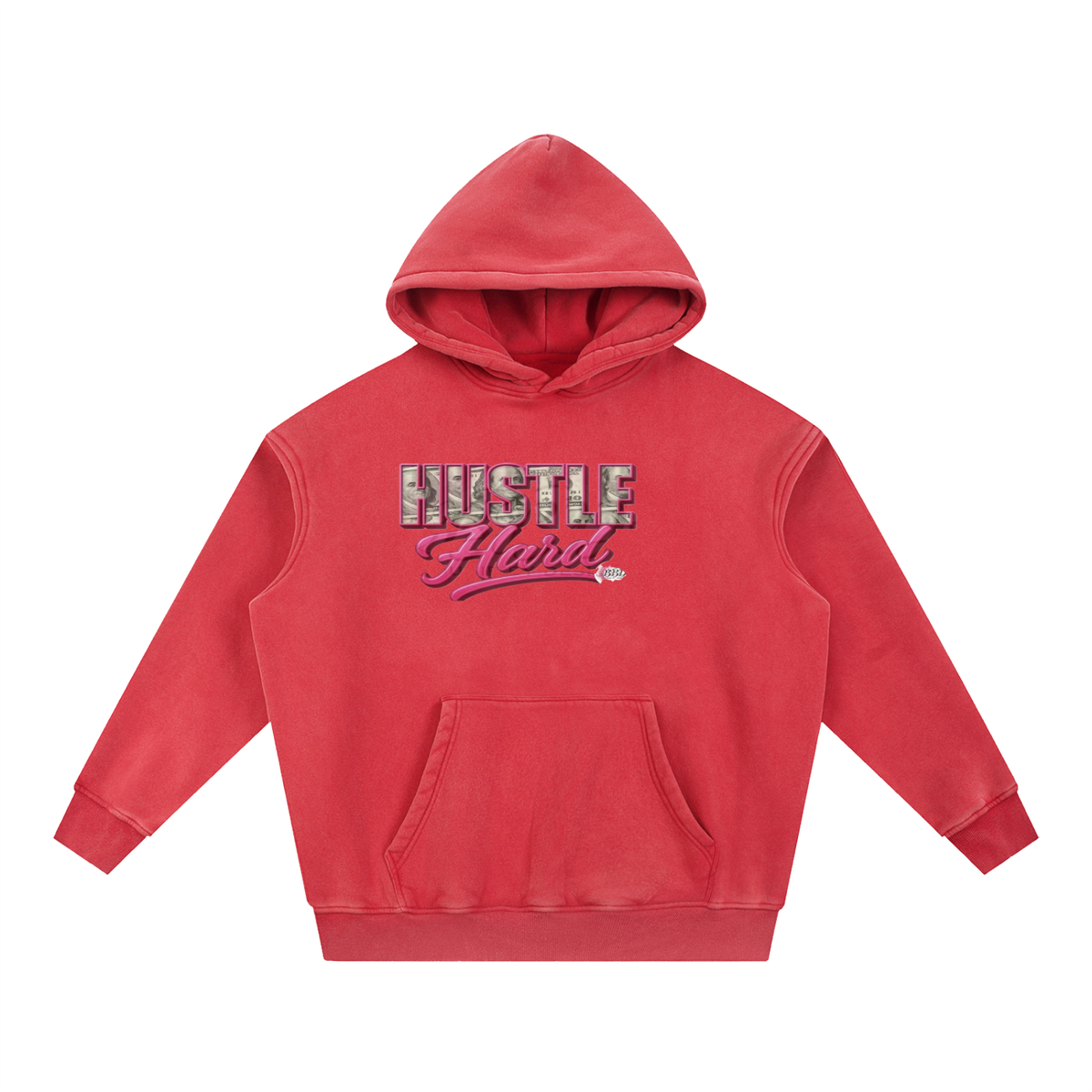 Snow Wash Fleece Oversize Hoodie
