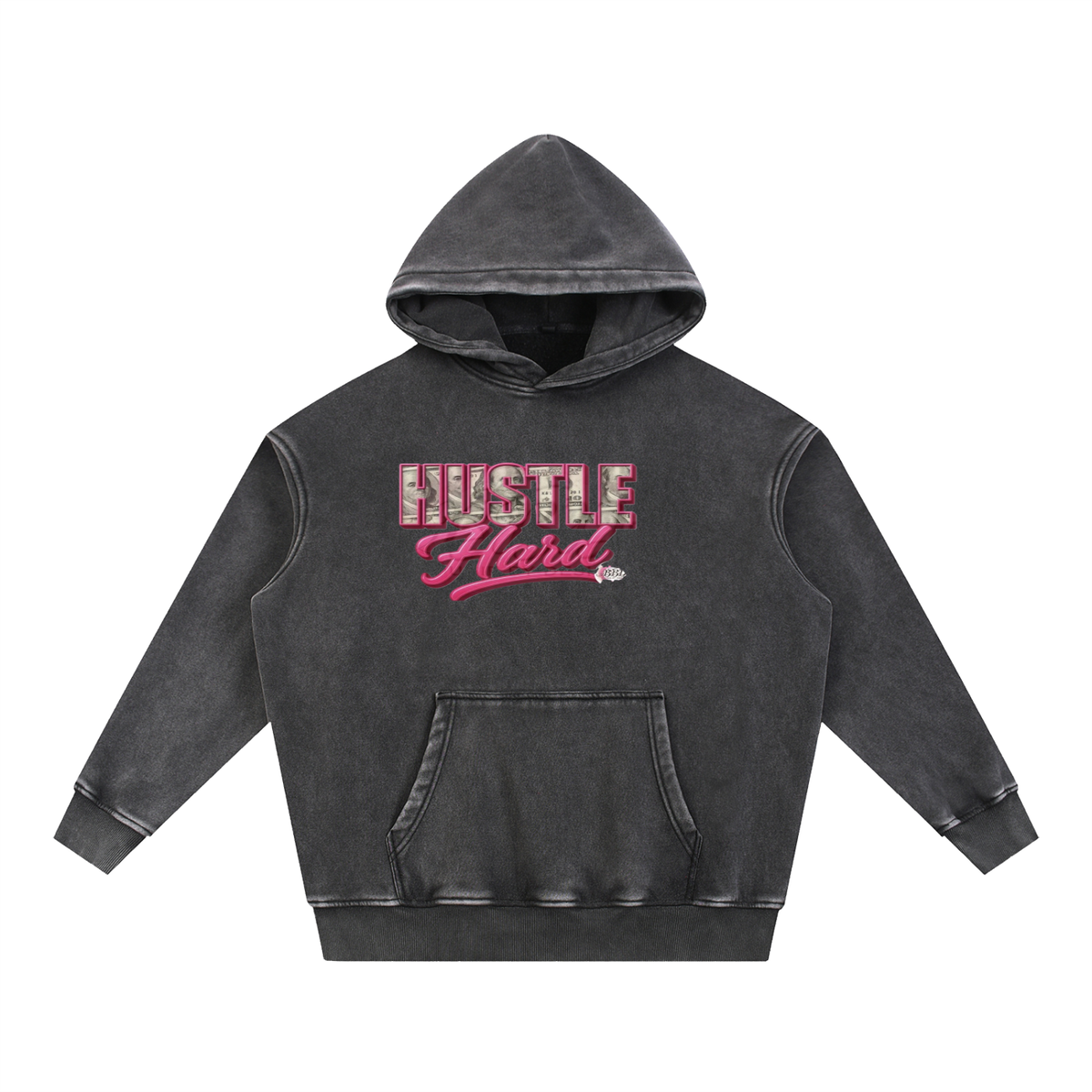 Snow Wash Fleece Oversize Hoodie